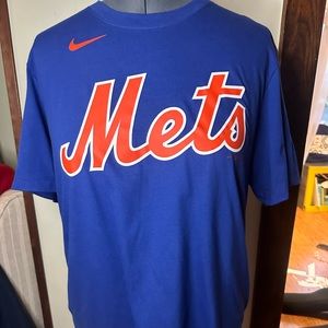 Large Blue Nike Mets Linder shirt